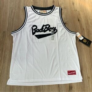 NWT Bad Boy Records Jersey Smalls 72 Biggie Smalls Invisible Bully White 3XL New